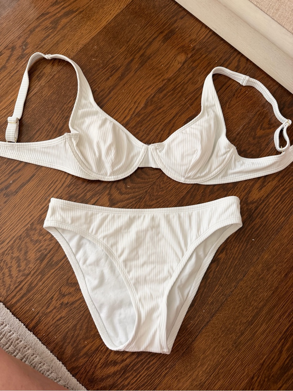 White bikini set
